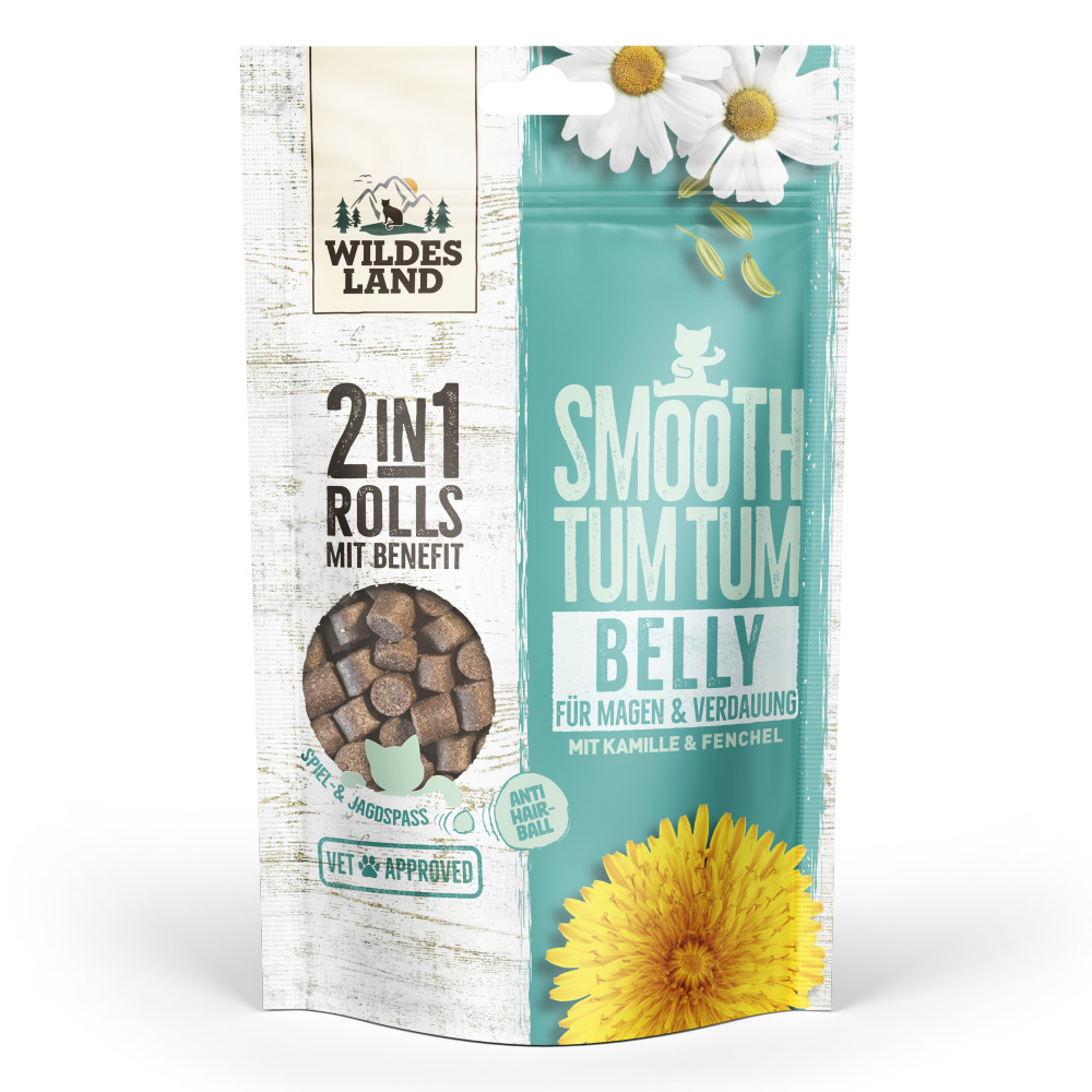 Wildes Land | Belly - Für Magen & Verdauung | 2in1 Rolls mit Benefit | 8 x 90 g von Wildes Land