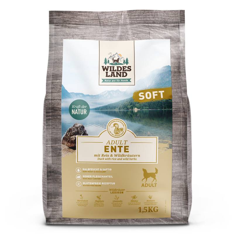 Wildes Land | Ente mit Reis und Wildkräutern | Soft Adult | 1,5 kg Wildes Land | Ente mit Reis und Wildkräutern | Soft Adult | 1,5 kg von Wildes Land