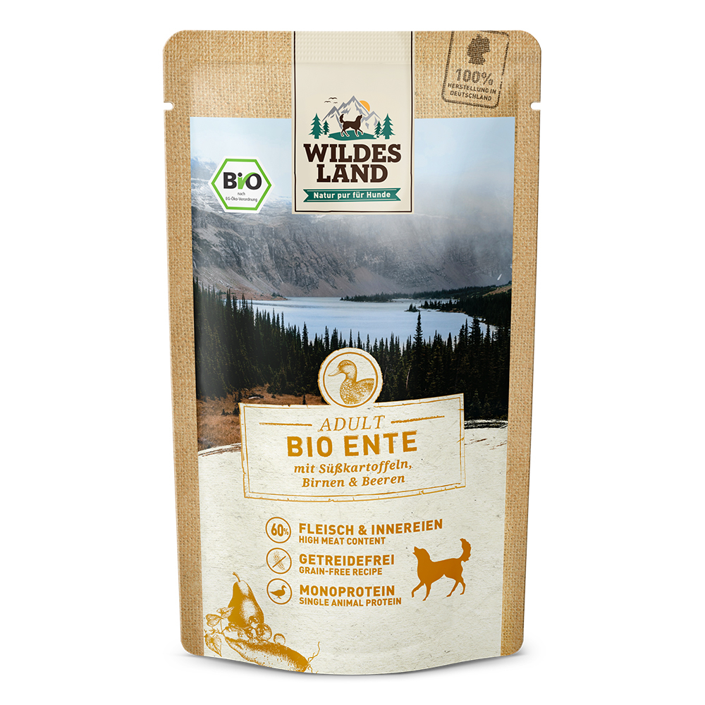 Wildes Land | Ente mit Süßkartoffel & Birne | BIO Adult | 20 x 125 g Wildes Land | Ente mit Süßkartoffel & Birne | BIO Adult | 20 x 125 g von Wildes Land