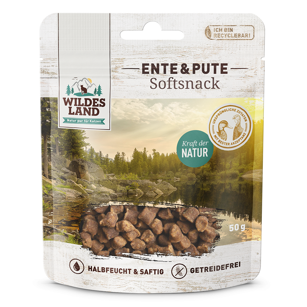 Wildes Land | Ente & Pute | Softsnack | 50 g Wildes Land | Ente & Pute | Softsnack | 50 g von Wildes Land