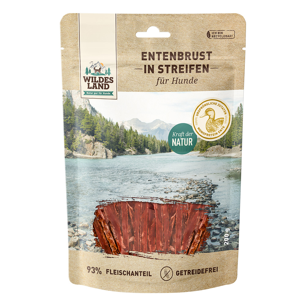 Wildes Land | Entenbrust in Streifen | Fleischsnacks | 8 x 200 g Wildes Land | Entenbrust in Streifen | Fleischsnacks | 8 x 200 g von Wildes Land