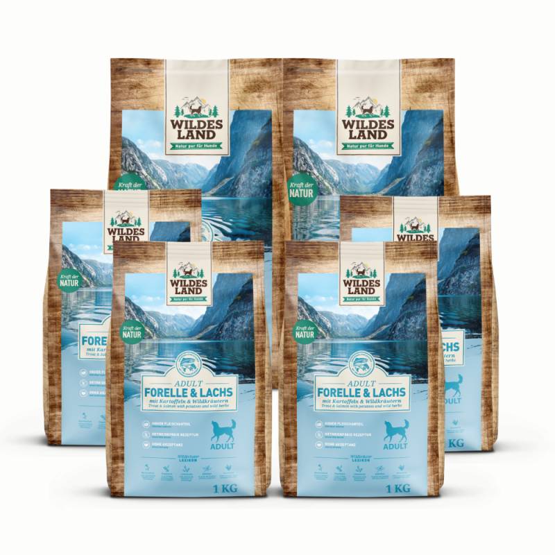 Wildes Land | Forelle & Lachs mit Kartoffel | Classic Adult | 28 kg von Wildes Land