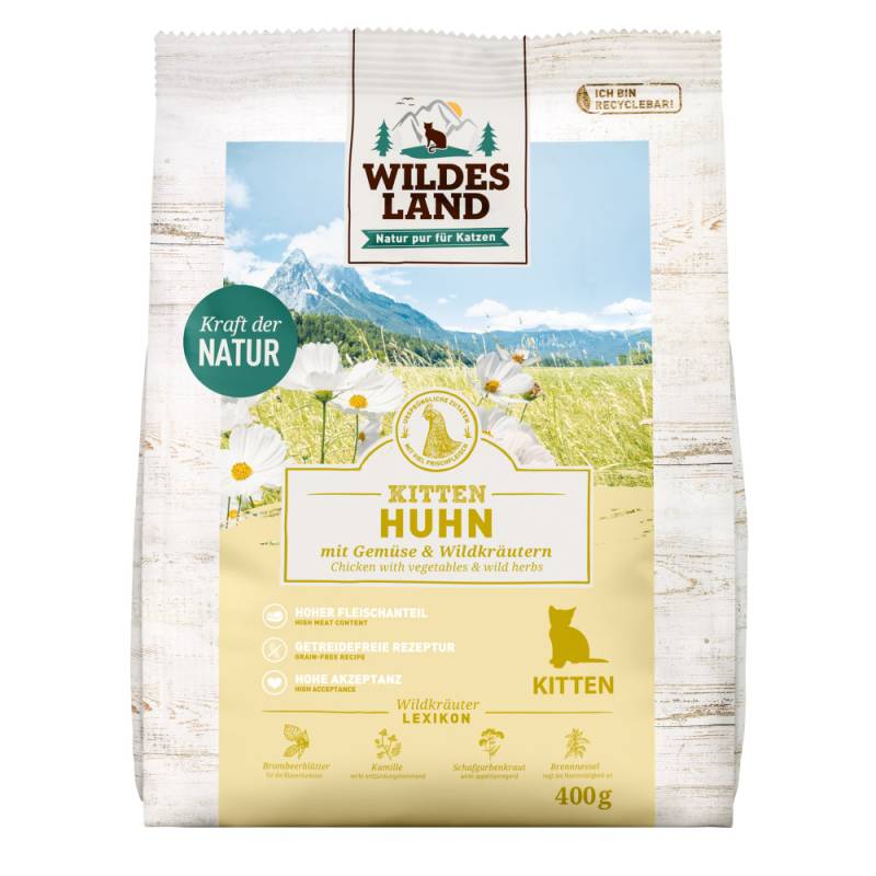 Wildes Land | Huhn | Classic Kitten | 3 x 400 g von Wildes Land