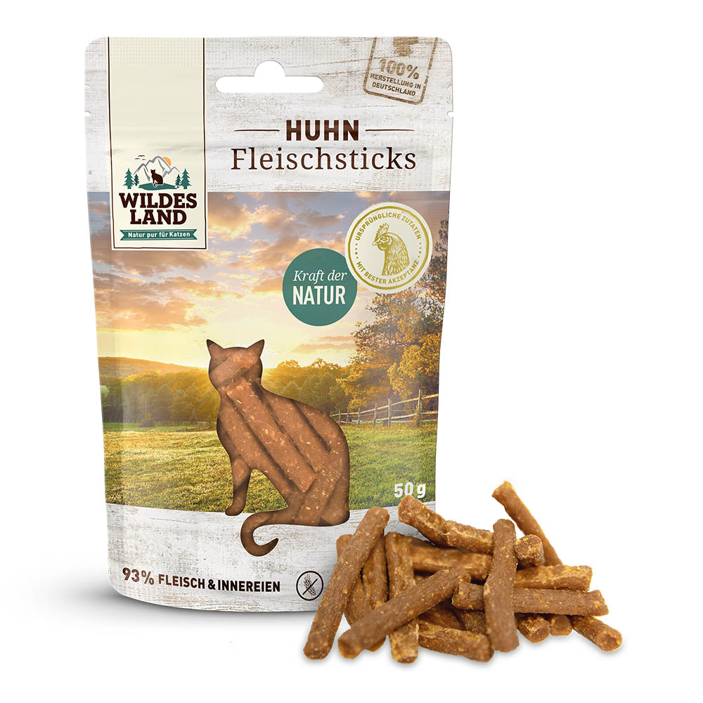 Wildes Land | Huhn | Fleischsticks | 50 g von Wildes Land
