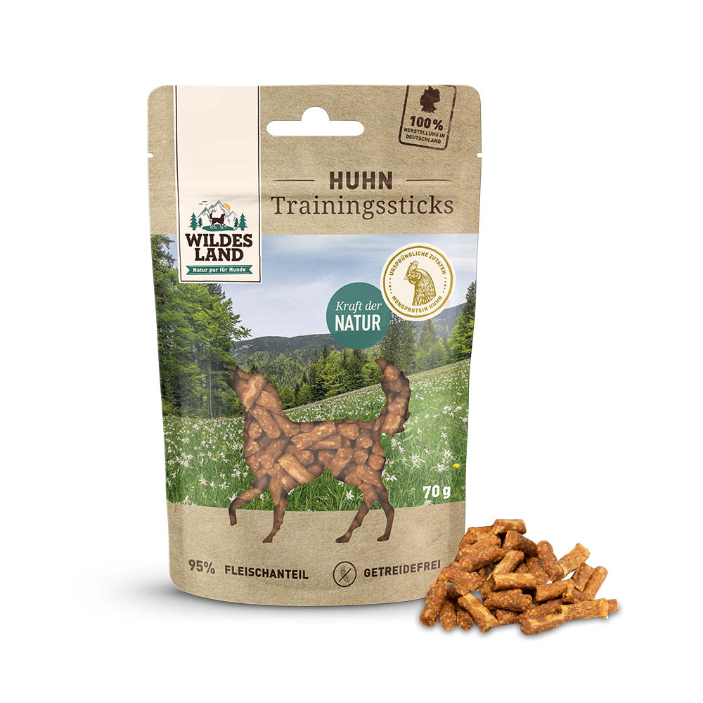 Wildes Land | Huhn | Trainingssticks | 8 x 70 g Wildes Land | Huhn | Trainingssticks | 8 x 70 g von Wildes Land