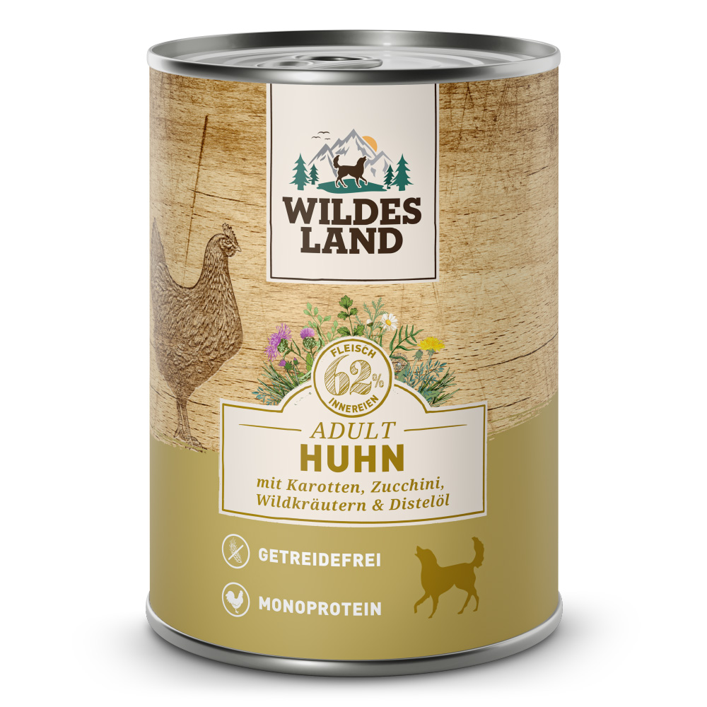 Wildes Land | Huhn mit Karotte | Classic Adult | 30 x 400 g Wildes Land | Huhn mit Karotte | Classic Adult | 30 x 400 g von Wildes Land
