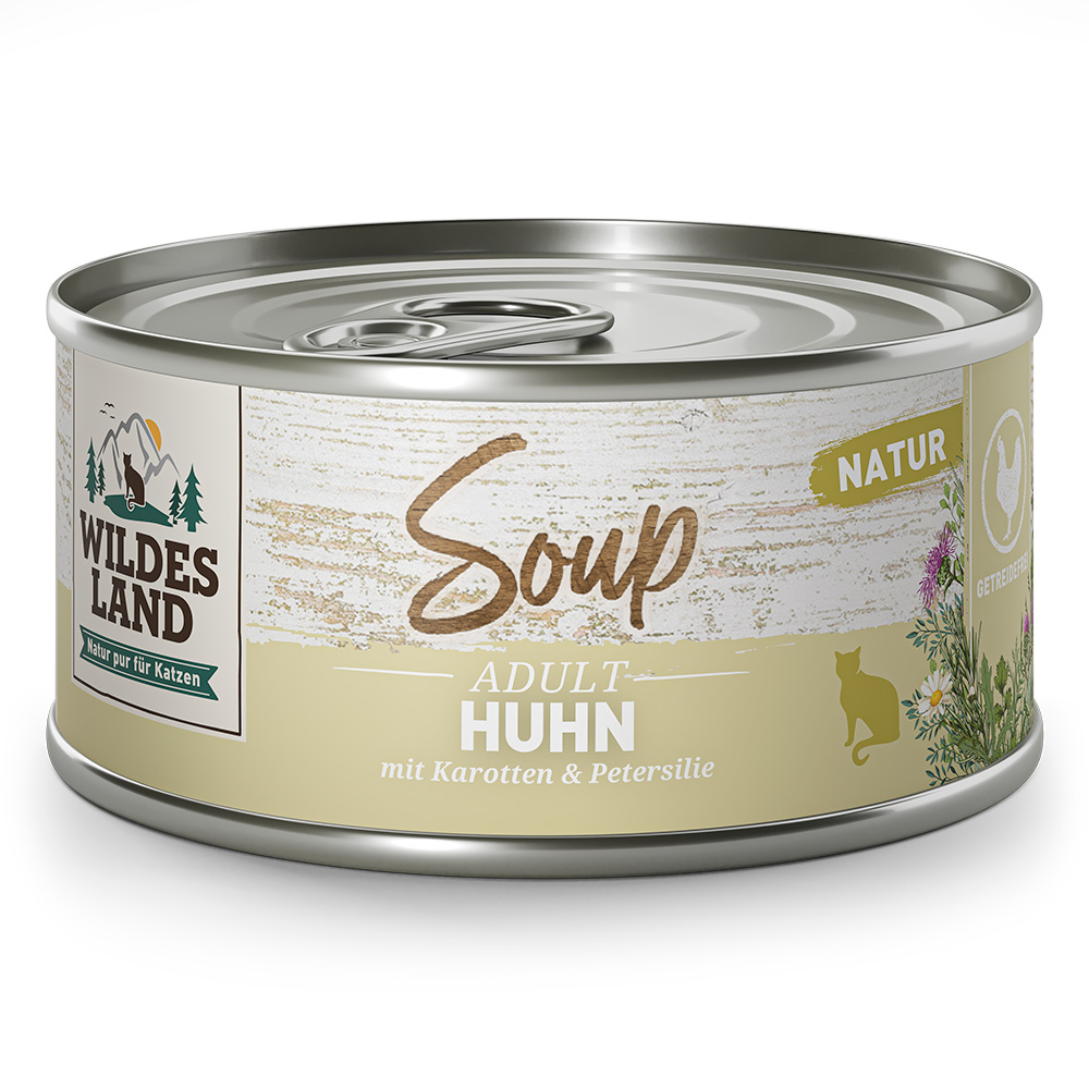 Wildes Land | Huhn mit Karotten & Petersilie | Soup | 24 x 80 g Wildes Land | Huhn mit Karotten & Petersilie | Soup | 24 x 80 g von Wildes Land