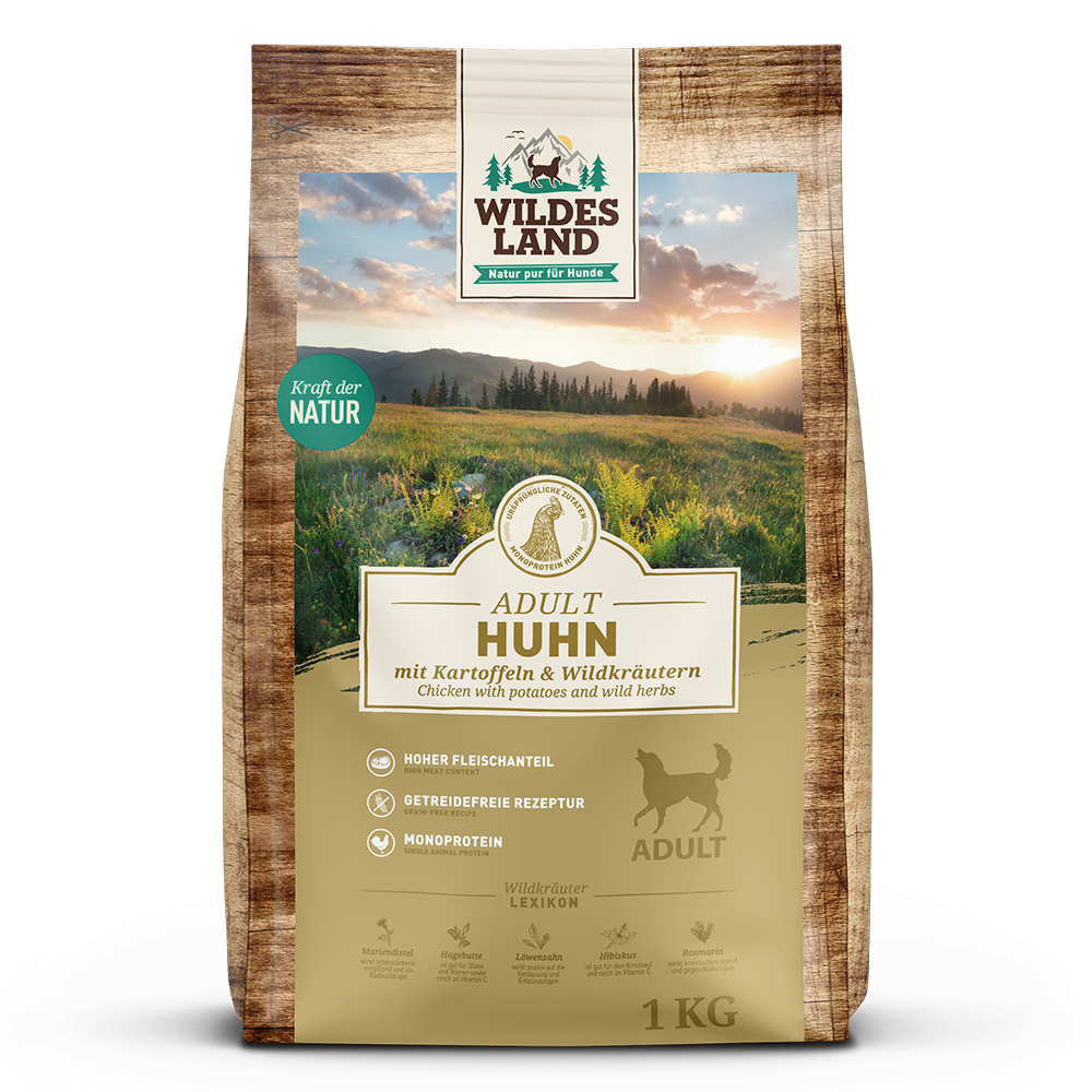 Wildes Land | Huhn mit Kartoffel | Classic Adult | 4 x 1 kg Wildes Land | Huhn mit Kartoffel | Classic Adult | 4 x 1 kg von Wildes Land