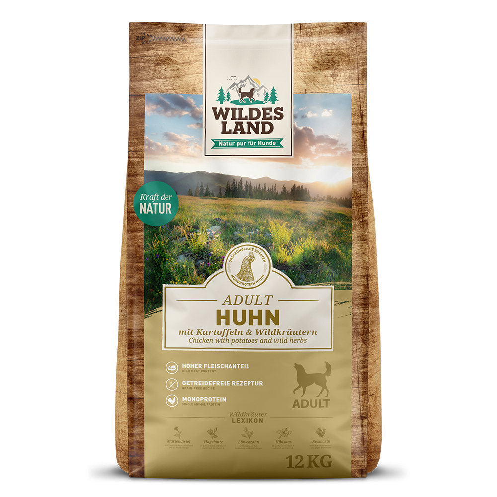 Wildes Land | Huhn mit Kartoffel | Classic Adult | 12 kg Wildes Land | Huhn mit Kartoffel | Classic Adult | 12 kg von Wildes Land