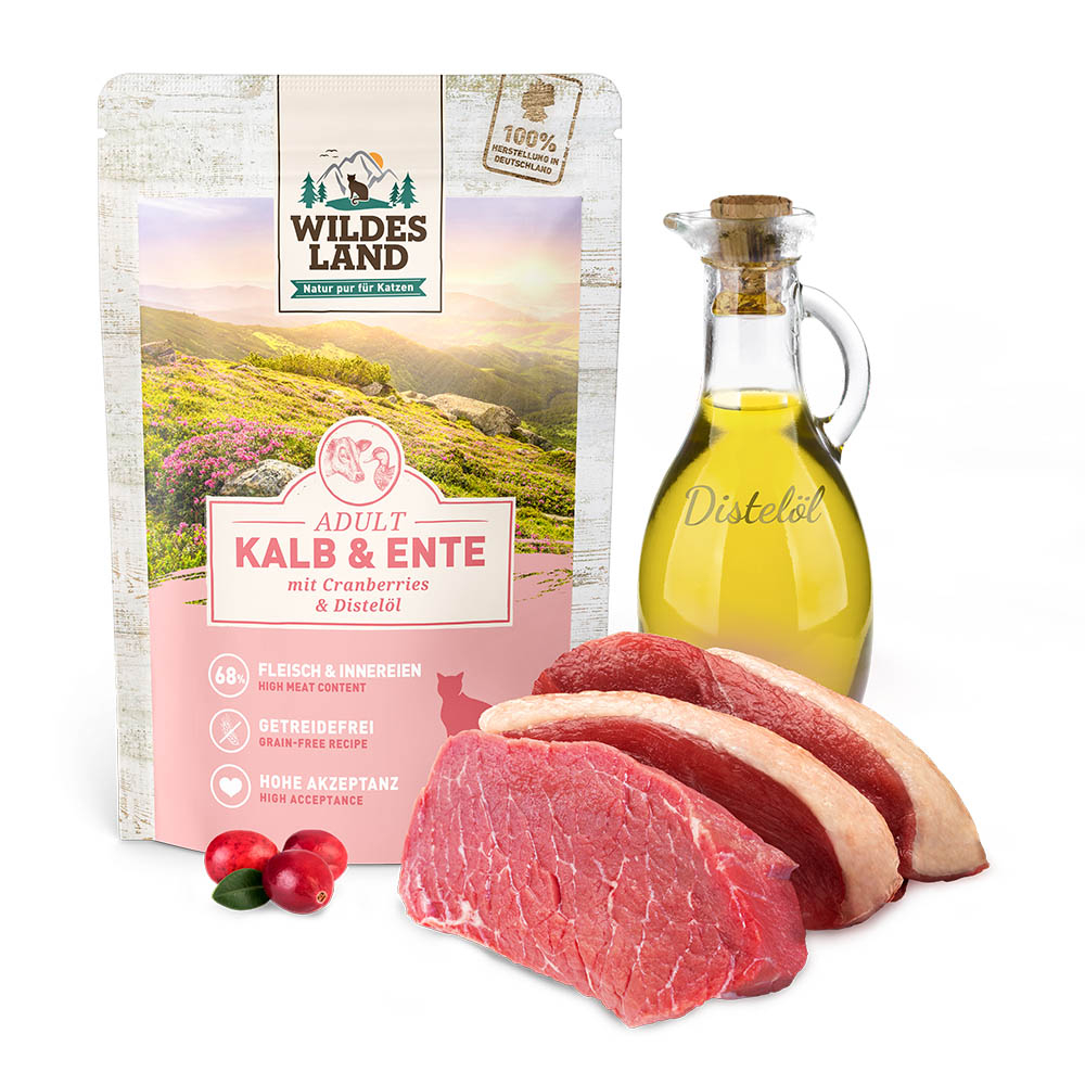 Wildes Land | Kalb und Ente | Classic Adult | 12 x 100 g Wildes Land | Kalb und Ente | Classic Adult | 12 x 100 g von Wildes Land