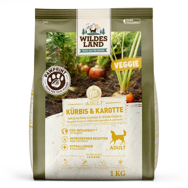 Wildes Land | Kürbis & Karotte | PawPrint Veggie Adult | 5 x 1 kg Wildes Land | Kürbis & Karotte | PawPrint Veggie Adult | 5 x 1 kg von Wildes Land
