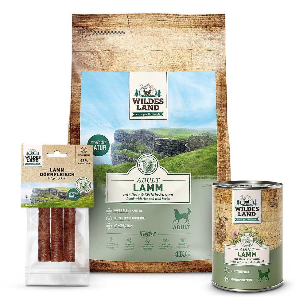 Wildes Land | Lamm Trockenfutter Probierpaket | Classic Adult | 1 Paket Wildes Land | Lamm Trockenfutter Probierpaket | Classic Adult | 1 Paket von Wildes Land