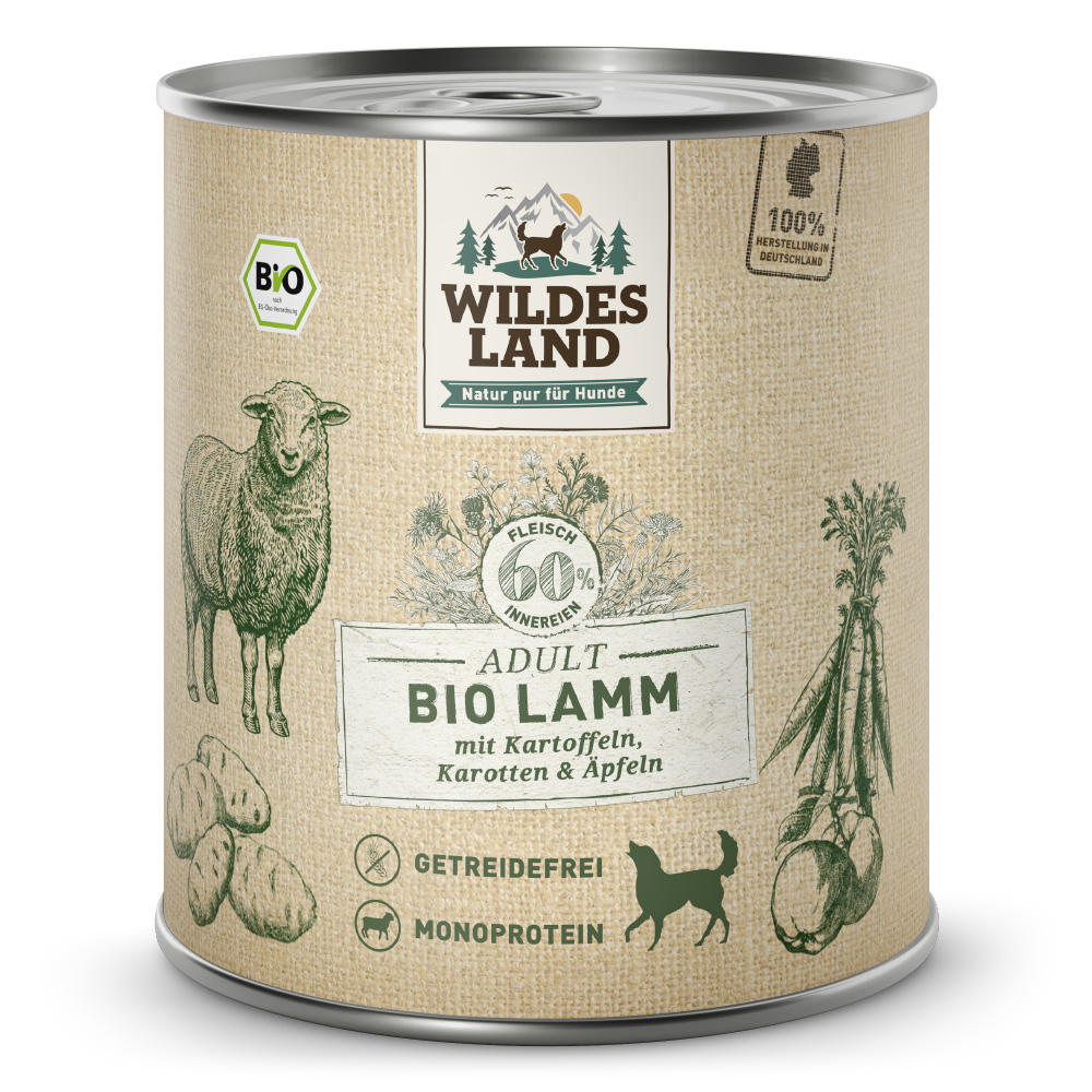 Wildes Land | Lamm mit Kartoffeln & Karotten | BIO Adult | 800 g Wildes Land | Lamm mit Kartoffeln & Karotten | BIO Adult | 800 g von Wildes Land