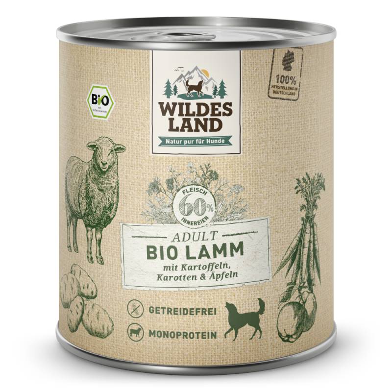 Wildes Land | Lamm mit Kartoffeln & Karotten | BIO Adult | 800 g Wildes Land | Lamm mit Kartoffeln & Karotten | BIO Adult | 800 g von Wildes Land