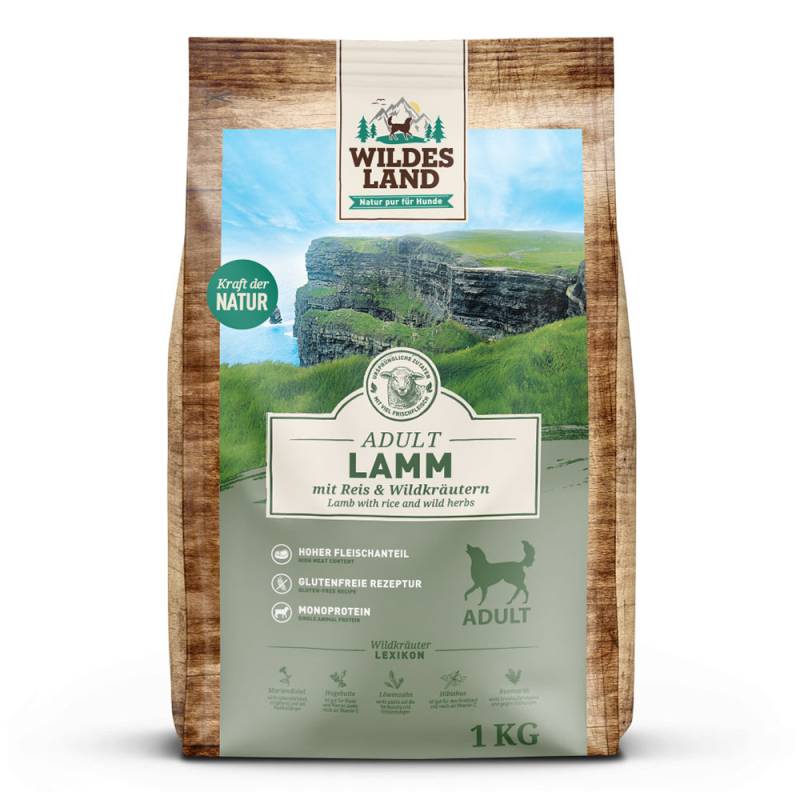 Wildes Land | Lamm mit Reis und Wildkräutern | Classic Adult | 4 x 1 kg Wildes Land | Lamm mit Reis und Wildkräutern | Classic Adult | 4 x 1 kg von Wildes Land
