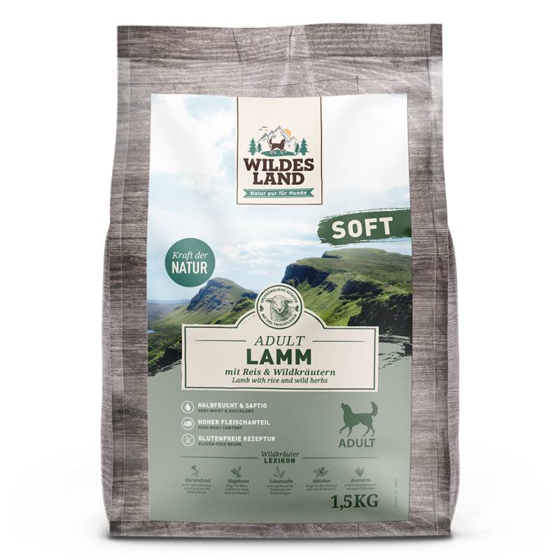 Wildes Land | Lamm mit Reis und Wildkräutern | Soft Adult | 1,5 kg Wildes Land | Lamm mit Reis und Wildkräutern | Soft Adult | 1,5 kg von Wildes Land