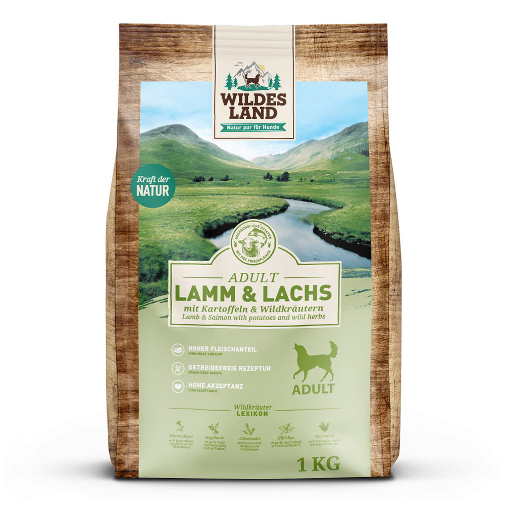 Wildes Land | Lamm & Lachs mit Kartoffel | Classic Adult | 4 x 1 kg Wildes Land | Lamm & Lachs mit Kartoffel | Classic Adult | 4 x 1 kg von Wildes Land