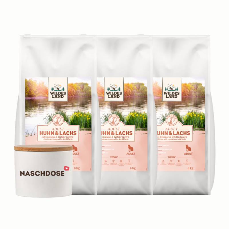 Wildes Land | Lieblingspaket Huhn & Lachs | Classic Adult | 1 Paket von Wildes Land
