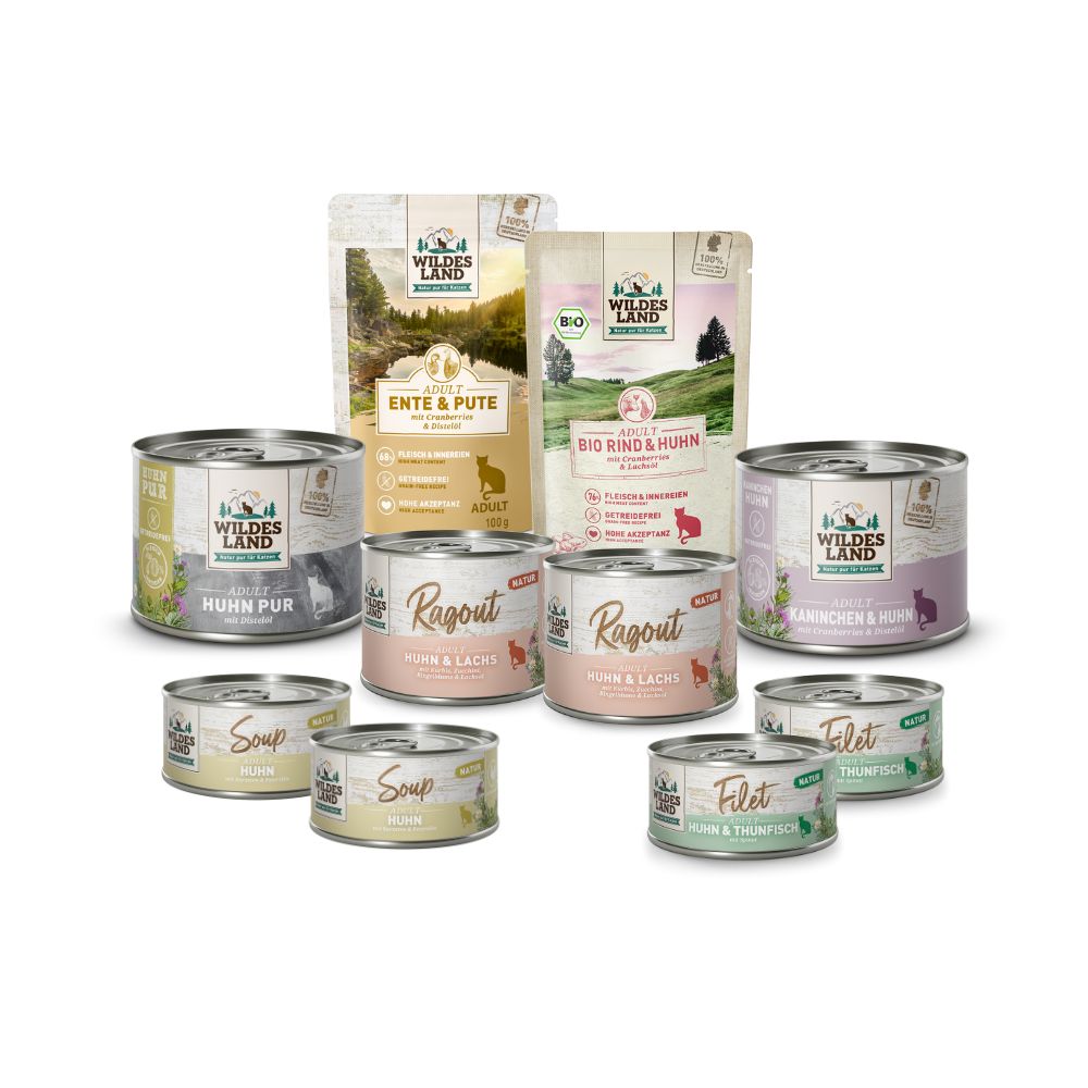 Wildes Land | Nassfutter Favoriten-Paket Katze |  | 1 Paket von Wildes Land