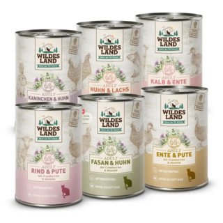 Wildes Land | Nassfutter Mixpaket | Classic Adult | 6 x 400 g von Wildes Land