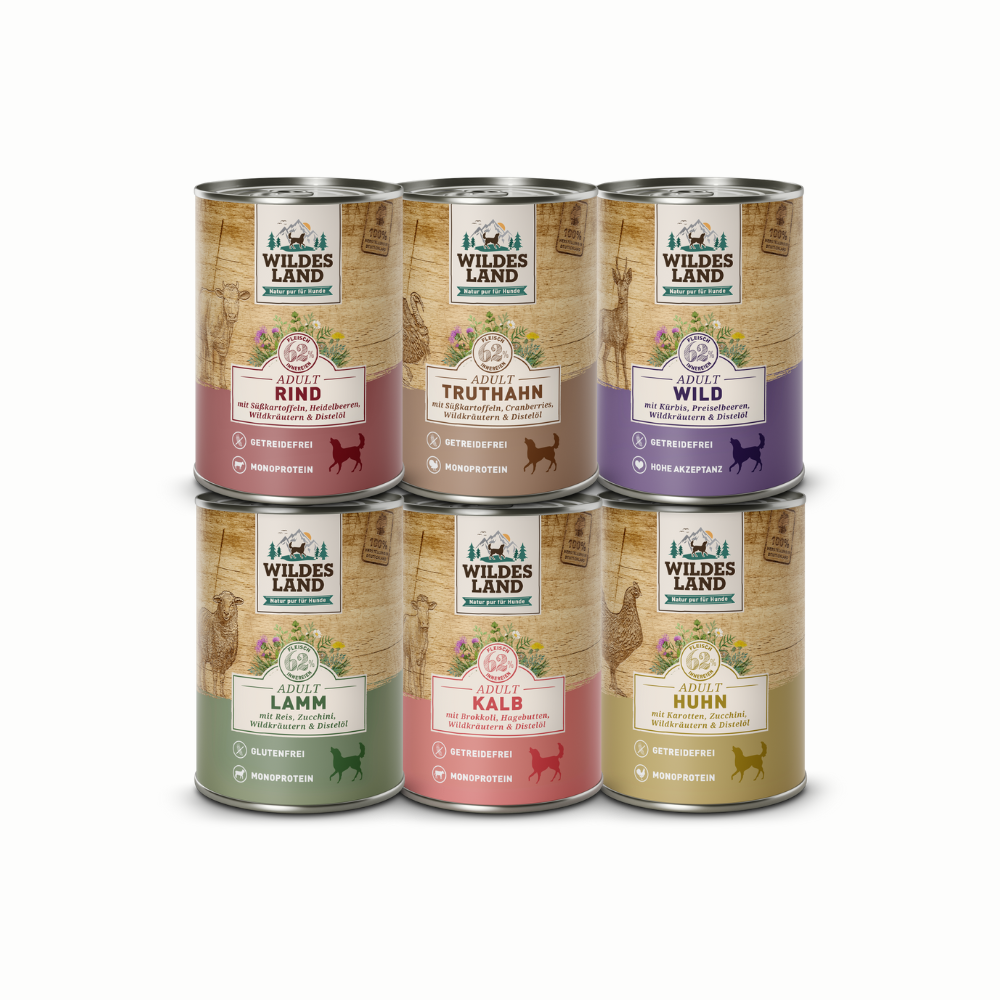 Wildes Land | Nassfutter Probierpaket Classic | Classic Adult | 1 Paket Wildes Land | Nassfutter Probierpaket Classic | Classic Adult | 1 Paket von Wildes Land