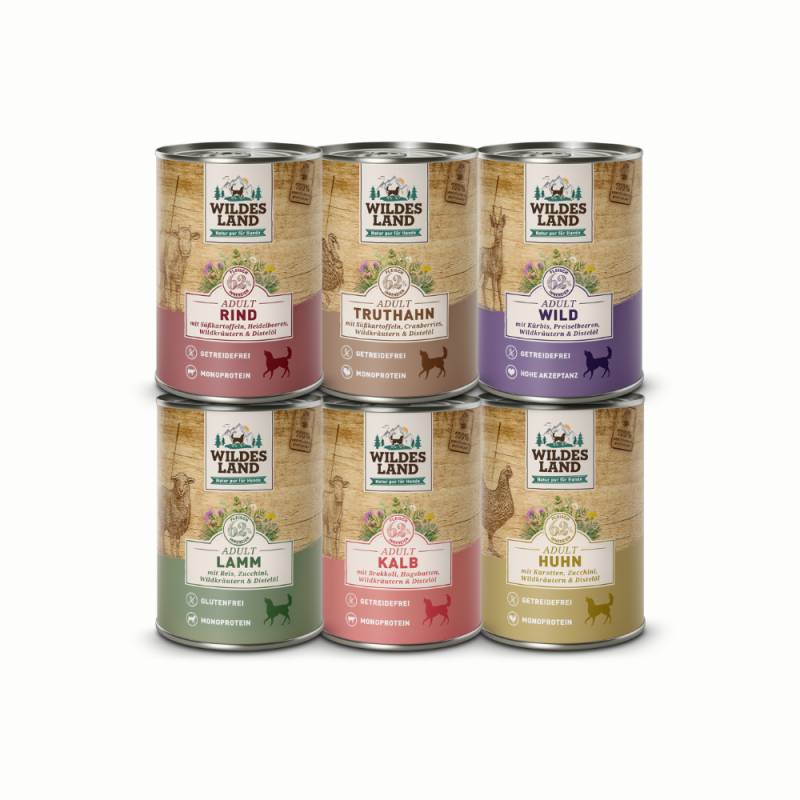 Wildes Land | Nassfutter Probierpaket Classic | Classic Adult | 1 Paket von Wildes Land