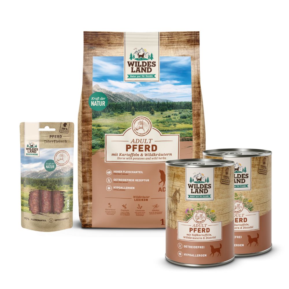 Wildes Land | Pferd Hypoallergen Probierpaket | Classic Adult | 1 Paket von Wildes Land