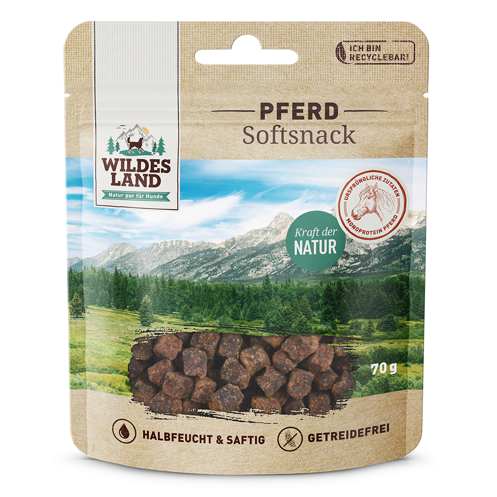 Wildes Land | Pferd | Softsnack | 70 g Wildes Land | Pferd | Softsnack | 70 g von Wildes Land