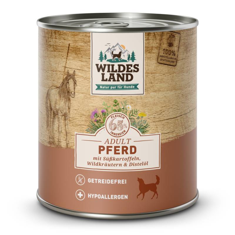 Wildes Land | Pferd mit Süßkartoffel | Classic Adult | 6 x 800 g von Wildes Land