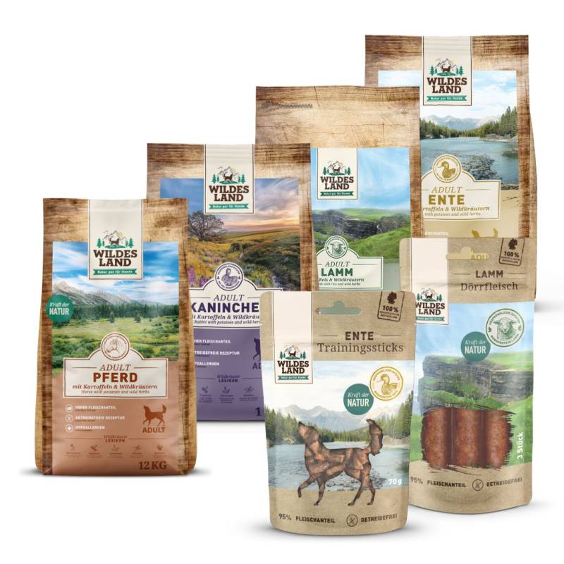 Wildes Land | Probierpaket Trockenfutter | Classic Adult | 1 Paket von Wildes Land
