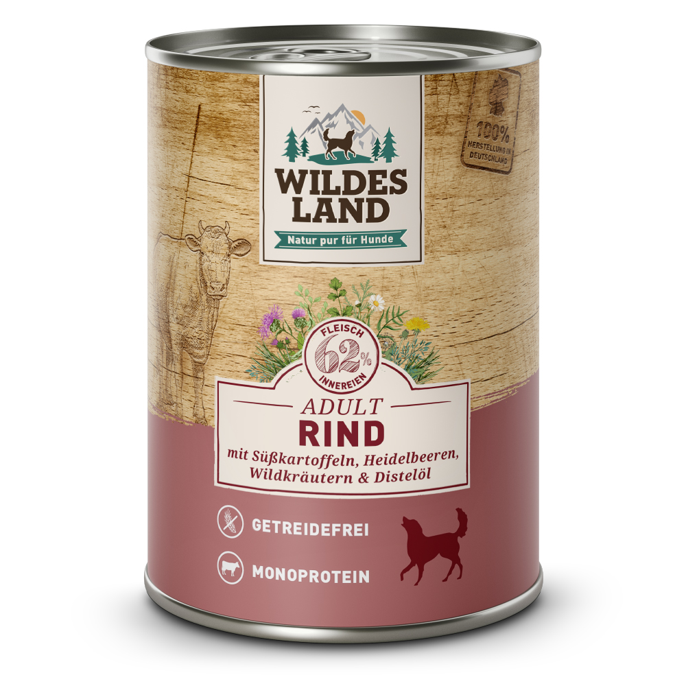 Wildes Land | Rind mit Süßkartoffel | Classic Adult | 30 x 400 g Wildes Land | Rind mit Süßkartoffel | Classic Adult | 30 x 400 g von Wildes Land