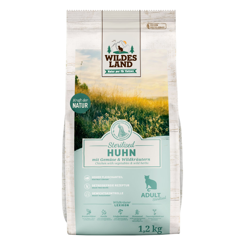 Wildes Land | Sterilised Huhn | Classic Adult | 1,2 kg Wildes Land | Sterilised Huhn | Classic Adult | 1,2 kg von Wildes Land