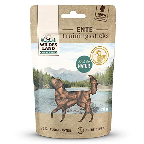 Wildes Land - Trainingssticks Ente - 8 x 70 g - Snack - Hundesnack von WILDES LAND