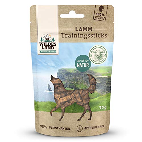 Wildes Land - Trainingssticks Lamm - 8 x 70 g - Snack - Hundesnack von WILDES LAND