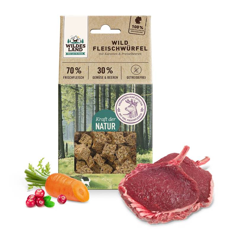 Wildes Land | Wild | Fleischwürfel | 6 x 100 g von Wildes Land