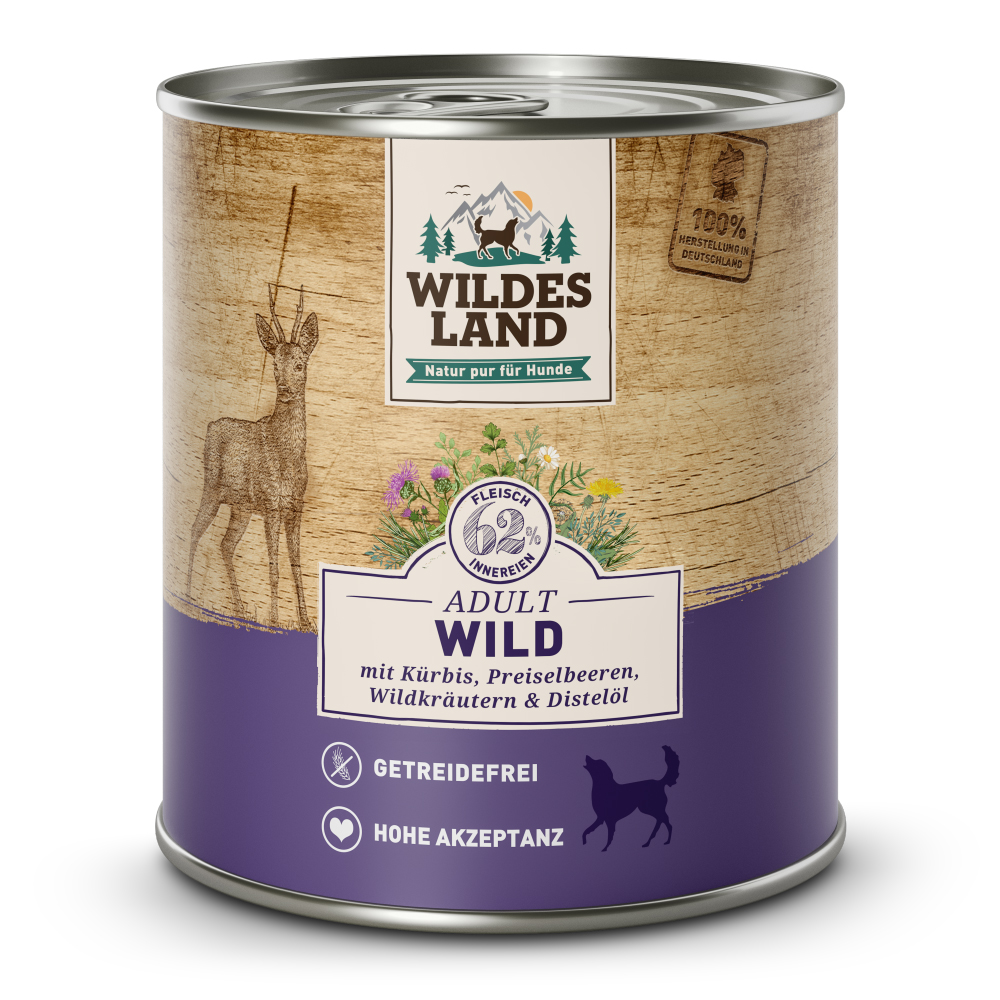 Wildes Land | Wild mit Kürbis | Classic Adult | 6 x 800 g Wildes Land | Wild mit Kürbis | Classic Adult | 6 x 800 g von Wildes Land