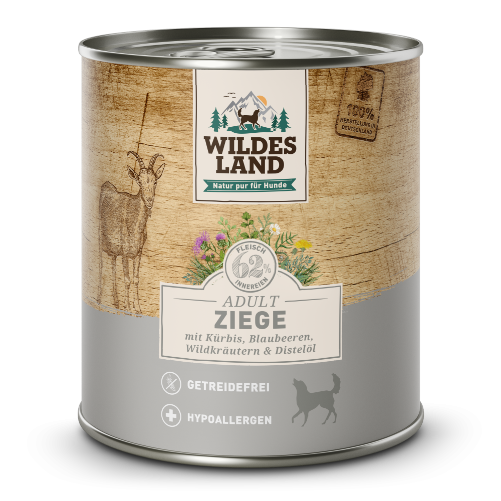 Wildes Land | Ziege mit Kürbis | Classic Adult | 24 x 800 g Wildes Land | Ziege mit Kürbis | Classic Adult | 24 x 800 g von Wildes Land