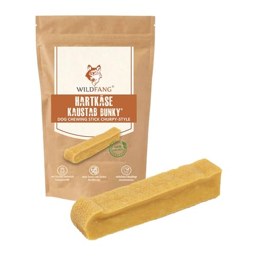 Wildfang® Yak Hartkäse Kaustab dem Himalaya Rezept für Hunde, Kauspielzeug, Langer Kauspaß, geruchlos, Nicht splitternd, alle Hundegrößen und Welpen, Himalaya-Yak-Hundekauknochen - XS von Wildfang