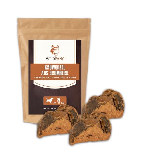 Wildfang® Kauwurzel aus der Baumheide für Hunde, Robustes und Langlebige Kauwurzel Hund, Splitterarmes Kauholz als Hundespielzeug für optimale Zahnpflege für Hunde und Welpen… (3 x S) von Wildfang