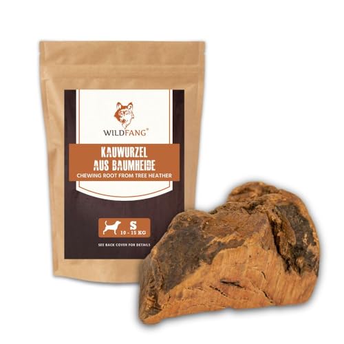Wildfang® Kauwurzel aus der Baumheide für Hunde, Robustes und Langlebige Kauwurzel Hund, Splitterarmes Kauholz als Hundespielzeug für optimale Zahnpflege für Hunde und Welpen… (S) von Wildfang
