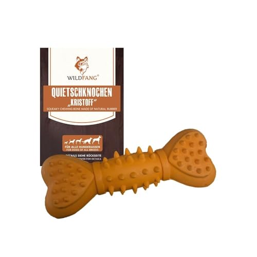 Wildfang® Spielzeug für Hunde aus 100% Naturkautschuk - robust | Kauknochen Kristoff - Kauspielzeug für Hunde - ungiftig - Kauknochen für Hunde - BPA-frei - umweltfreundlich von Wildfang