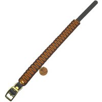 Wildfang Hundehalsband "Naturgeflüster" aus Biothane mit Paracord braun S von Wildfang