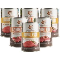 Wildfang Nassfutter Mix 6 x 400g - BARF Qualität Wildfang Nassfutter Mix 6 x 400g - BARF Qualität von Wildfang