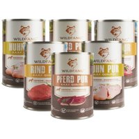 Wildfang Nassfutter Mix 6 x 400g - BARF Qualität von Wildfang