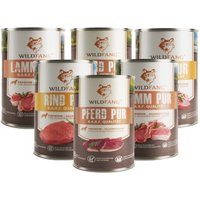 Wildfang Nassfutter Mix 6 x 400g - BARF Qualität von Wildfang