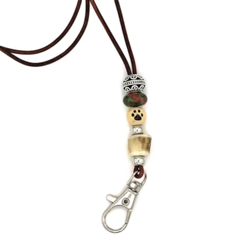 Wildleben Pfeifenband, antikbraunes Leder mit Holz-und Hornperle Wildleben Pfeifenband, antikbraunes Leder mit Holz-und Hornperle von Wildleben