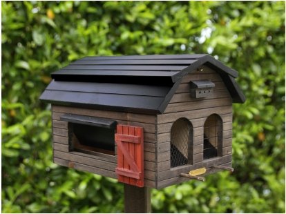 WILDLIFEGARDEN Wildlife Garden WG220 Futterscheune Braun - Vogelfutterhaus aus Holz von WILDLIFEGARDEN