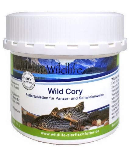 WILDLIFE Wild Cory Natürliche Futtertabletten für Panzer- und Schwielenwelse, 150 g von WILDLIFE