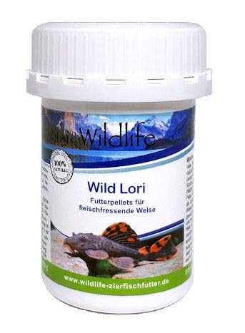 Wildlife Wild Lori Natürliche Futterpellets für fleischfressende Welse, 47 g von Wildlife