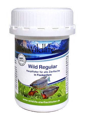 WILDLIFE Wild Regular Hauptfutter für alle Zierfische in Flockenform, 10 g von WILDLIFE